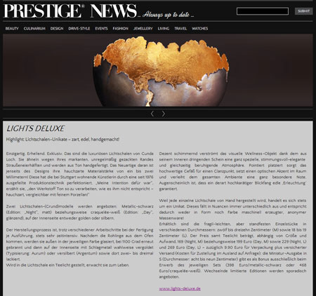 Screenshot "prestige.ch"